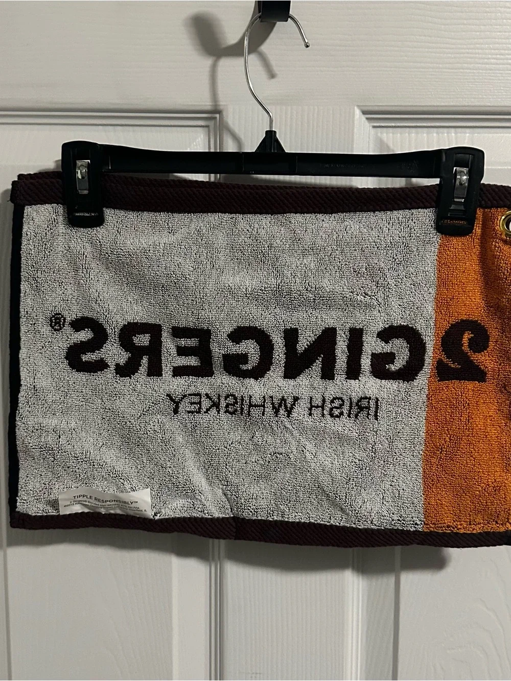 2 Gingers Irish Whiskey Rare Vintage Brown Bar Towel